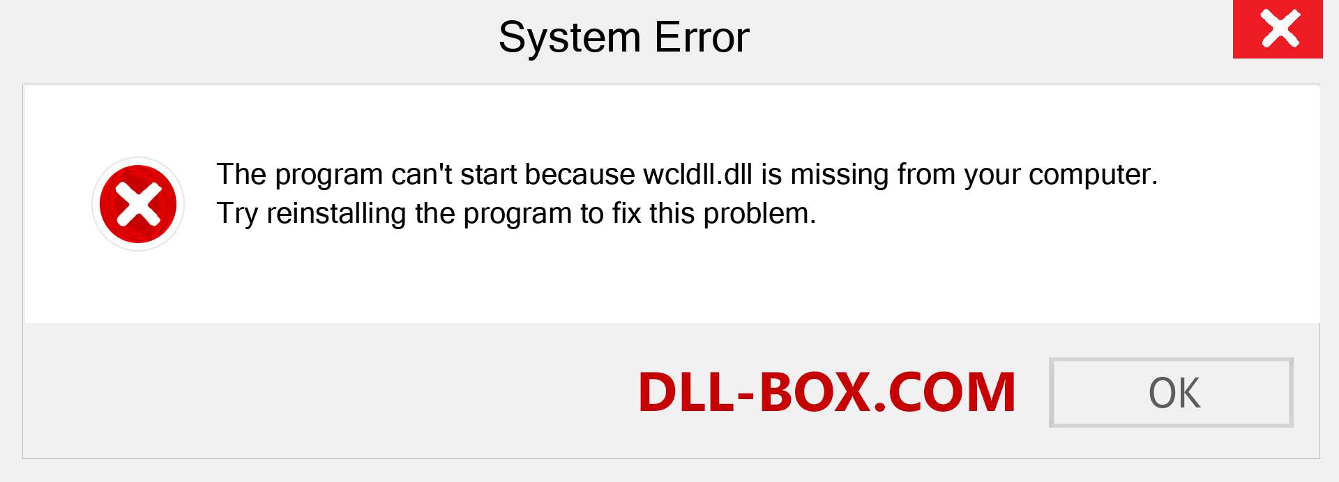  wcldll.dll file is missing?. Download for Windows 7, 8, 10 - Fix  wcldll dll Missing Error on Windows, photos, images